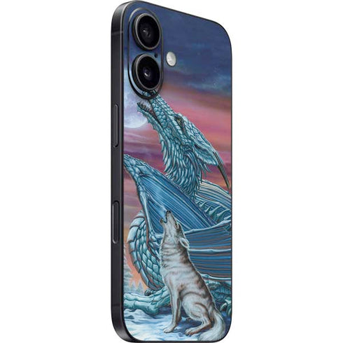 Dragon and the Wolf by Ed Beard Jr iPhone 16 Plus Skin